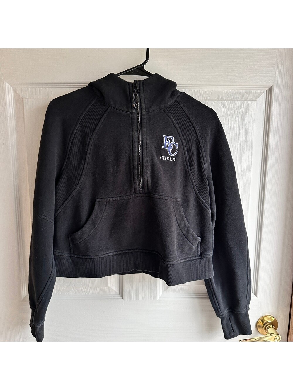 Lululemon Scuba Black Half-Zip Pullover Hoodie XS/S
